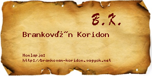 Brankován Koridon névjegykártya